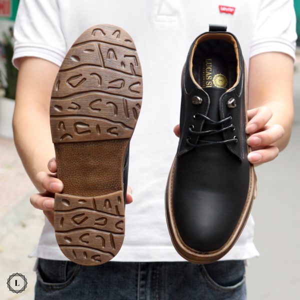 Giày da bò 135 Black