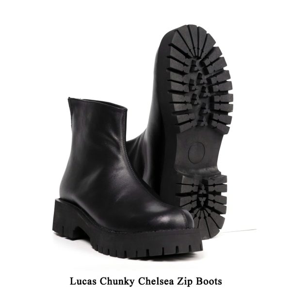 Giày Chelsea Boots Chunky Nam Đế Cao